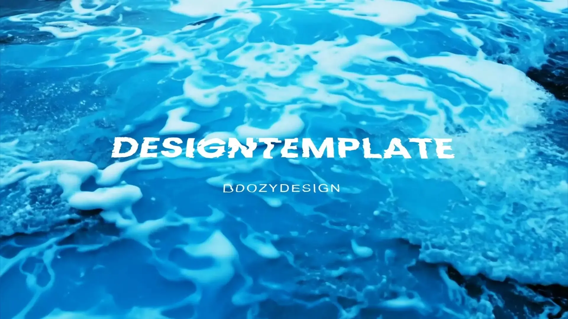 Stylish Ocean Logo Animation with Blue Water Aesthetic